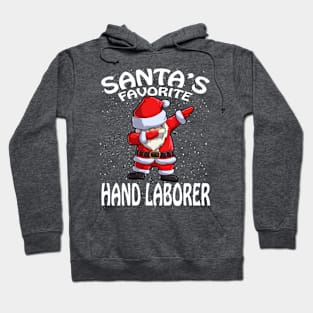 Santas Favorite Hand Laborer Christmas Hoodie